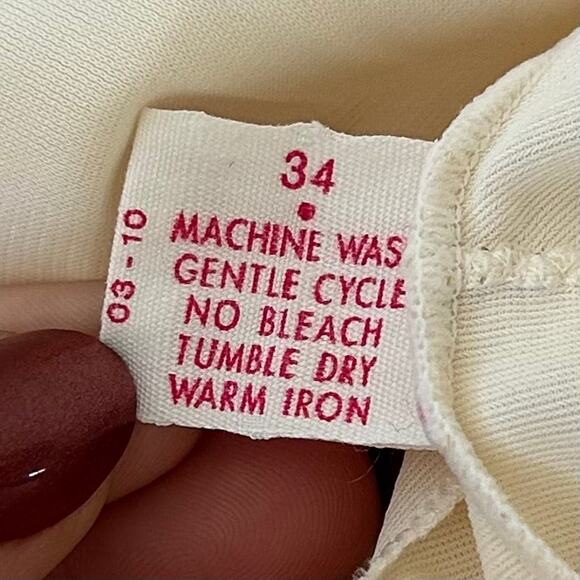 Vintage Lorraine Slip Dress Ivory Lace Trim Adjustable Straps 70s 80s Made USA - Picture 14 of 14